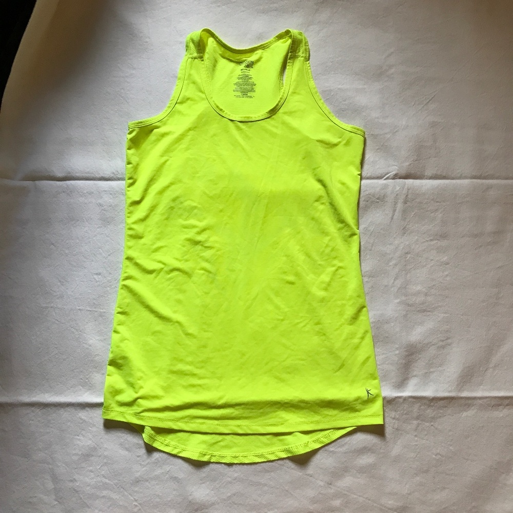 Neon yellow tank top